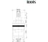 Кран-букса керамическая IDDIS 180°, 20 зубцов, G 1/2", M24, h=46 мм 998CR461SM 11