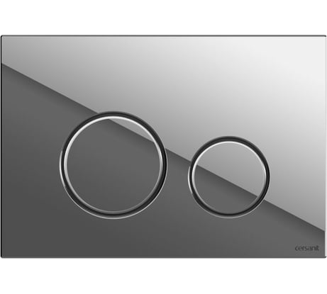 Кнопка Cersanit TWINS для LINK PRO/VECTOR/LINK/HI-TEC пластик, хром глянцевый 63523