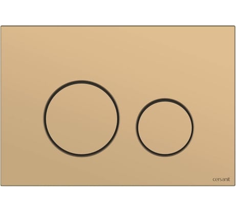 Кнопка Cersanit TWINS для LINK PRO/VECTOR/LINK/HI-TEC пластик, золотой матовый 63524