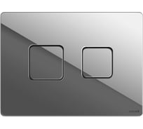 Кнопка Cersanit ACCENTO SQUARE для AQUA 50 пневматическая, пластик, хром глянцевый 63531