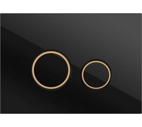 Кнопка Cersanit TWINS для LINK PRO/VECTOR/LINK/HI-TEC пластик, черный матовый с рамкой 63534