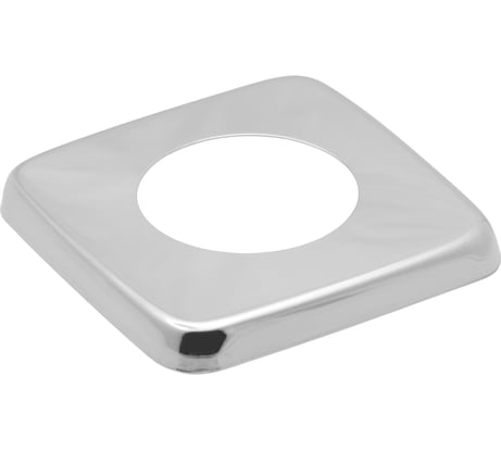 Чашка декоративная (отражатель) MasterProf 1" квадрат низкий (нержавеющая сталь, хром), MP-У ИС.131506