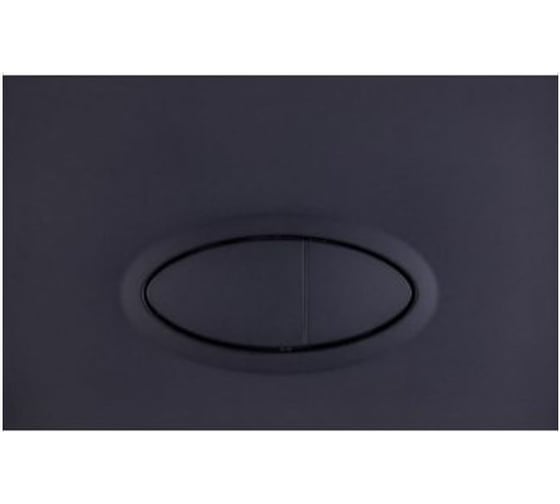 Кнопка смыва Logan OVAL двойная Black Matte 00297676