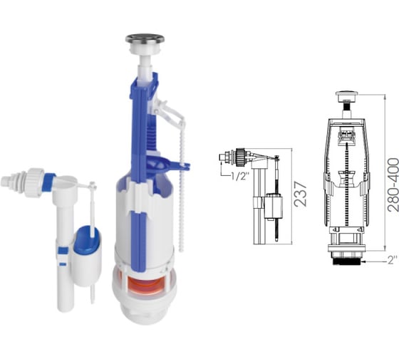 Сливная арматура для унитаза AV Engineering AVE129701 - выгодная цена ...