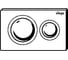Клавиша смыва VIEGA Prevista Visign for Style 20 для унитаза 220x8x130 цвет-матовый хром 773786 3