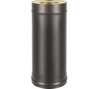 Сэндвич-труба Везувий BLACK (AISI 430/0,5мм + Оц.) д.200x300, L-0,5м А-12552