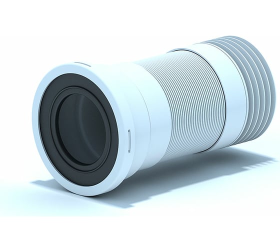 Гибкий удлинитель для унитаза АНИ Пласт короткий (280-550 мм) K718R