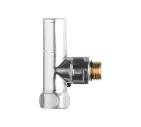 Угловой кран для полотенцесушителя Terma 1/2"х3/4" с ручной регулировкой (круглая ручка) 29175