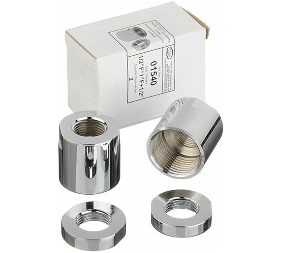 Муфта для полотенцесушителя Terma с гайкой 1"х1/2" пара 29167