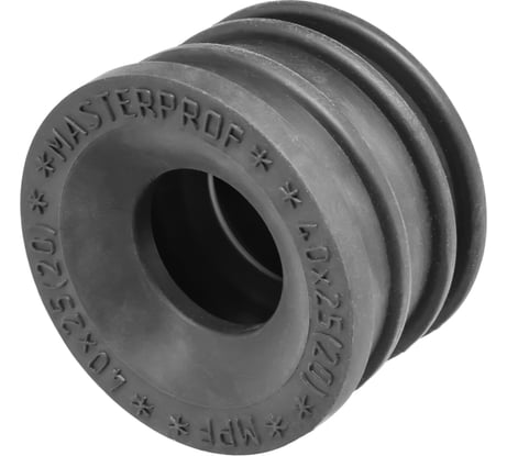 Сантехническая манжета для канализации MPF 40х25, черная, уплотнительная, переходная ИС.131646