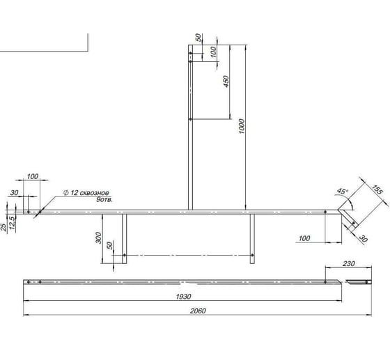 Сварной каркас для ванны Aquanet BALI 150x150 00140172