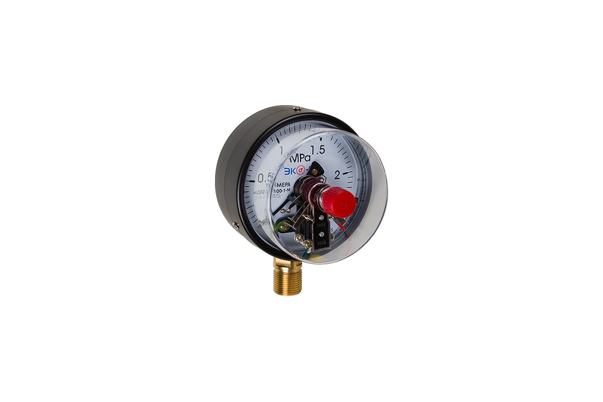 Манометр ЭКО-М Экомера МД02(Э)-100 мм 0..2,5 МПа М20x1,5 МД02Э-100-М-2 ...