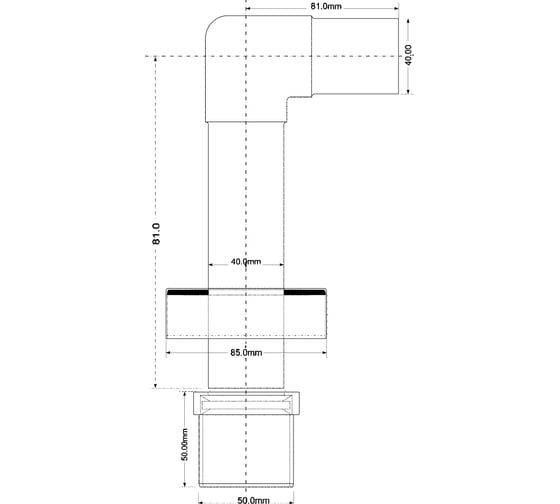 Установочный комплект McAlpine из латуни P-AB-4050KIT