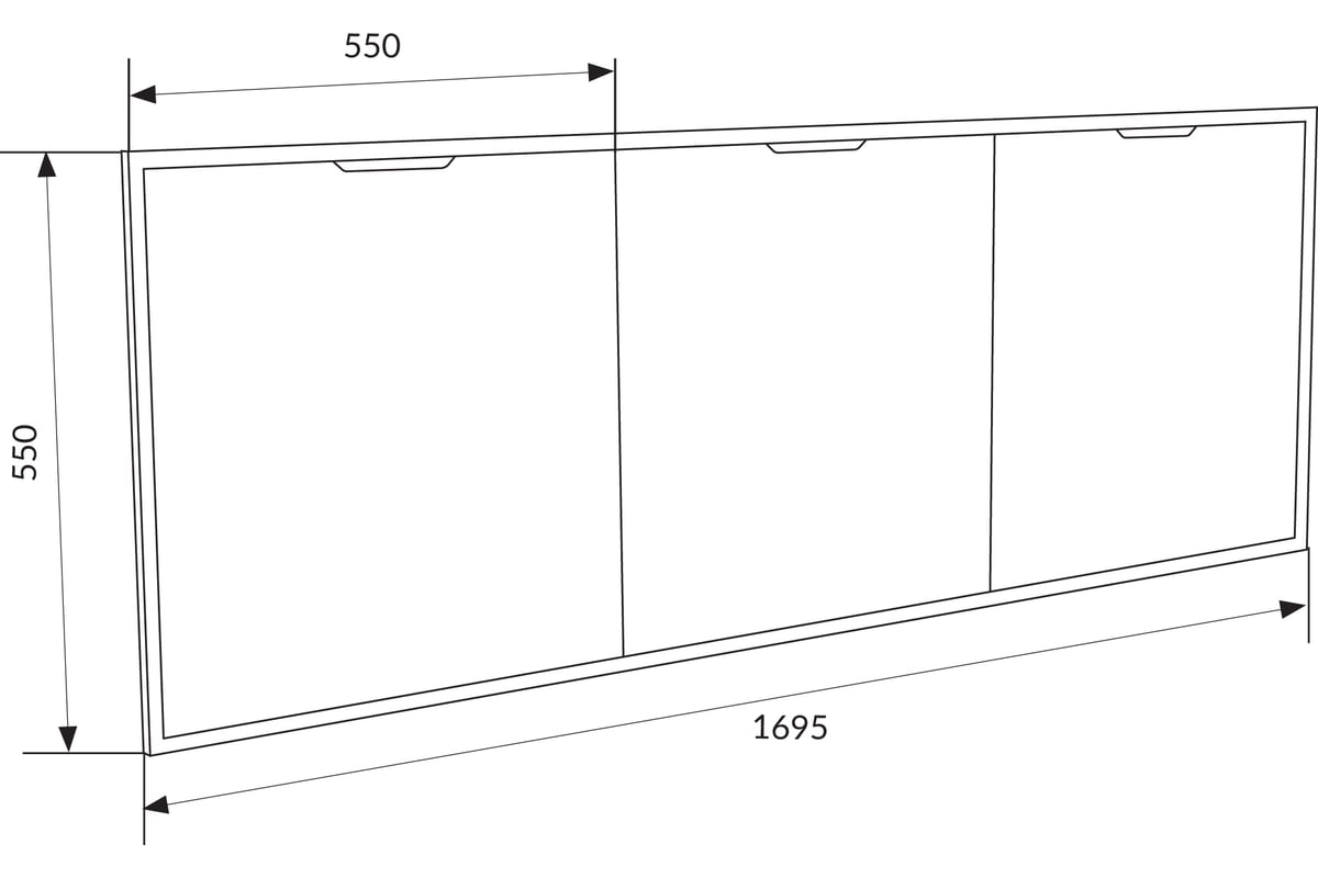Экран для ванны 1Marka 170 Grunge Loft дуб вотан Ц0000008790 - выгодная ...