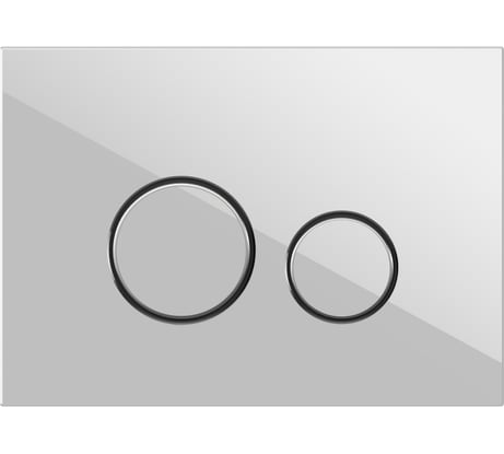 Кнопка Cersanit TWINS для LINK PRO/VECTOR/LINK/HI-TEC стекло, белый 64116