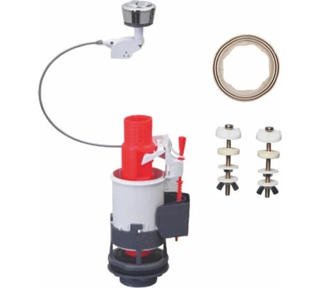 Сливной механизм Wirquin MW2 для бачка унитаза, двухрежимный, тросиковый 10717562