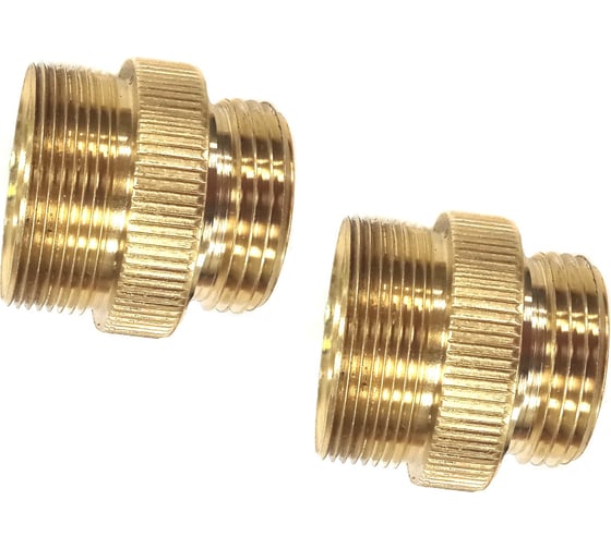 Переходник для крана HG М24 НР х М22 ВР х 1/2" НР, 2 шт 1649793 1