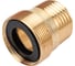 Переходник для крана HG М24 НР х М22 ВР х 1/2" НР, 2 шт 1649793 3