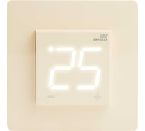 Сенсорный встраиваемый термостат SPYHEAT (бежевый) SDF-488S