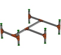 Каркас для полукруглого поддона 90 РУСАК КДК90