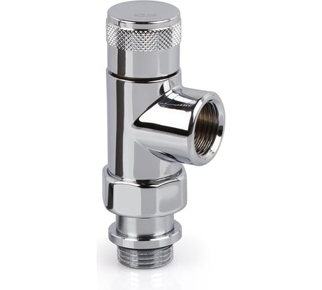 Вентиль на обратку осевой SR Rubinetterie Tondera 1/2", запорный, цвет хром 0671-1500C000