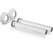 Комплект трубок SR Rubinetterie 15 с наружной резьбой, 1/2", L150 мм, белый A497-1500VE15