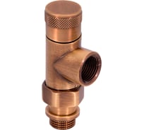 Запорный клапан SR Rubinetterie осевой, серия Tondera, 1/2", цвет бронза 0671-1500Z000