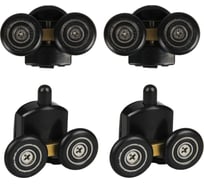 Ролики для душевой кабины двойные, черные, 23 мм MasterProf ТД.030199