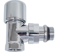 Термостатический вентиль FAR Lady угловой, 1/2" ВР, серебро EPDM FL 0148 12P