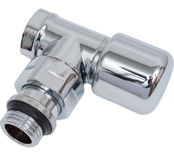 Термостатический вентиль FAR Lady угловой, 1/2" ВР, серебро EPDM FL 0148 12P