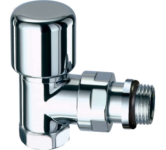 Термостатический вентиль FAR Lady угловой, 1/2" ВР, серебро EPDM FL 0148 12P 1