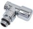 Термостатический вентиль FAR Lady угловой, 1/2" ВР, серебро EPDM FL 0148 12P 2