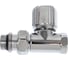 Термостатический вентиль FAR прямой, 1/2" ВР, серебро, EPDM FL 0225 12P 1