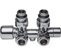 Набор узел с термостатом и запорными клапанами FAR угловой, М24x19 - 1/2"НР FL 0264 C12