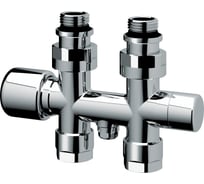 Набор узел с термостатом и запорными клапанами FAR прямой, М24x19 - 1/2"НР FL 0269 C12