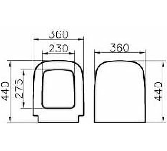 Сиденье для унитаза Vitra S20 с микролифтом, дюропласт 177-003-009