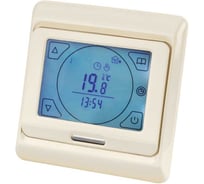 Терморегулятор-термостат для теплых полов электронный сенсорный ТТПЭ-2 16А 250В с датчиком 3м, TDM ELECTRIC слоновая кость SQ2503-0004