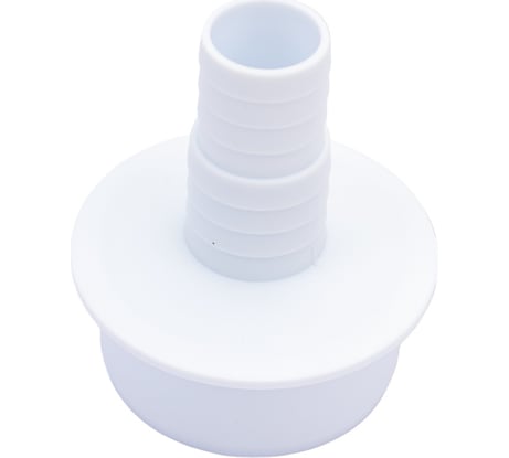 Переходник для подключения сливного шланга стиральной или посудомоечной машины СУПРИМПЛАСТ 20x23x50, белый 4P_202350_02