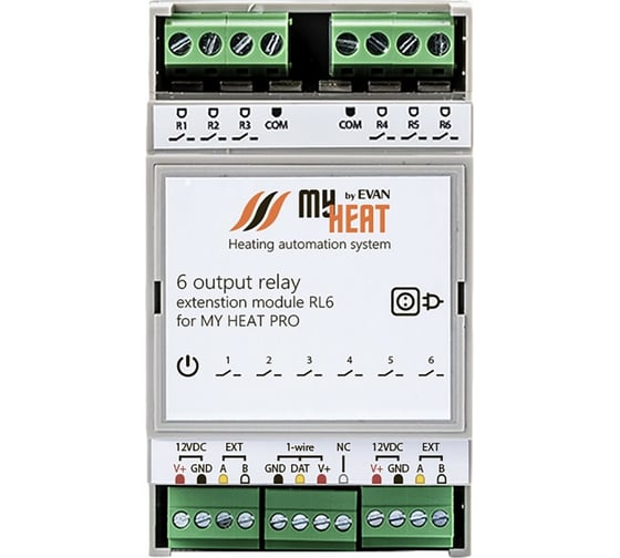 Релейный блок расширения Эван MY HEAT RL6 6291