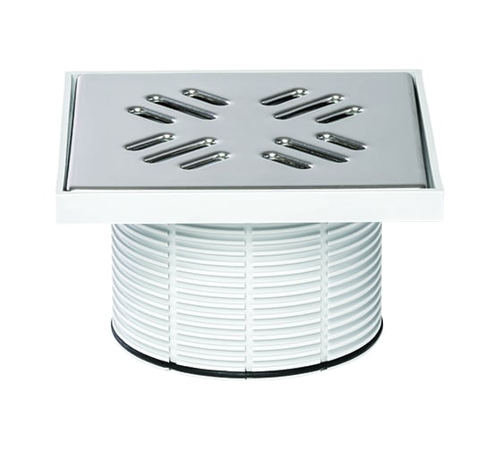 Горловина с решеткой из нержавеющей стали STYRON 150 STY-505 1