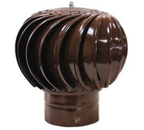Ротационный дефлектор Турбодефлектор окрашенный коричневый RAL 8017 ТД-110