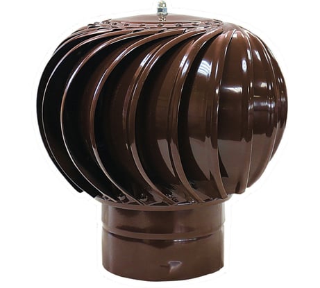 Ротационный дефлектор Турбодефлектор окрашенный коричневый RAL 8017 ТД-200