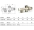 Блок с нижней подводкой для 2-х трубной системы Luxor (1/2") М 351 (M 350) 13152100 2