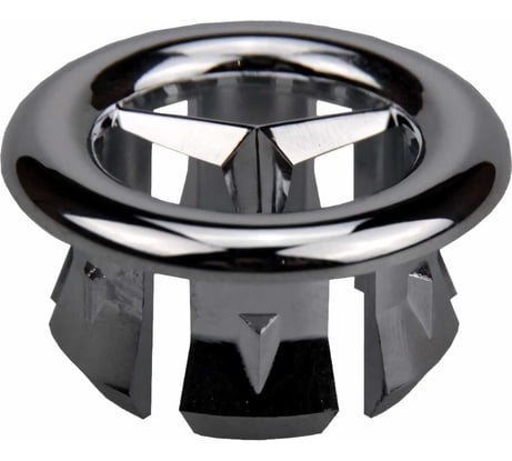 Обрамление для переливного отверстия MasterProf звезда, хром ИС.131543