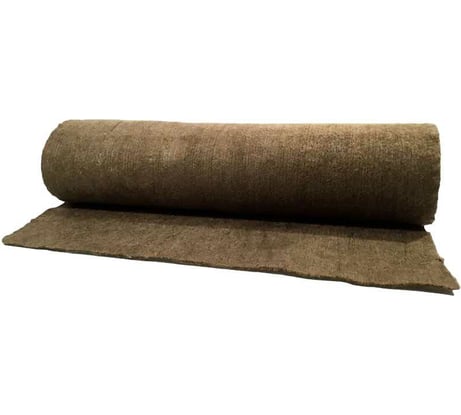 Базальтовый мат BASFIBER 10000x1200x10 мм, 12 м2, огнеупорный, 700 C БИМ 10 -рулон