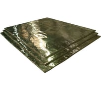 Базальтовый картон с фольгой BASFIBER 1000x600x8 мм, 3 шт., 1.8 м2, огнеупорный, 700C БИМ 8 2П-Ф