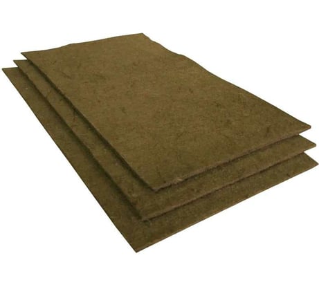 Базальтовый картон BASFIBER 1000x600x6 мм, 3 шт., 1.8 м2, огнеупорный, 700 C БИМ 6 2П