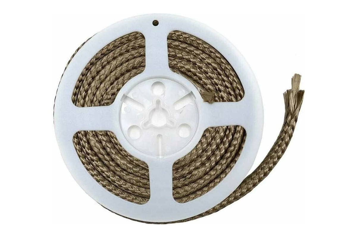 Базальтовый шнур BASFIBER 700С, диаметр 6 мм, длина 2 м, огнеупорный ...