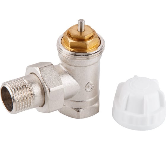 Вентильный кран для радиатора AV Engineering 1/2" угловой под термоголову AVE298112 1