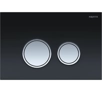 Панель смыва AQUATEK KDI-0000029 (006E3) черная, закаленное стекло 00000122456
